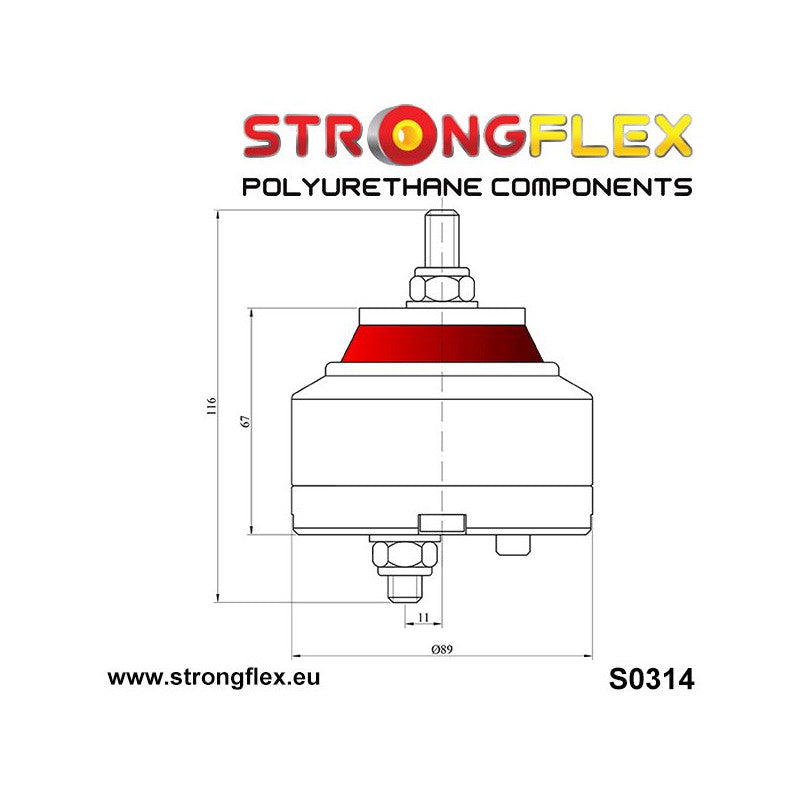 PU verstärkte Motorlager BMW