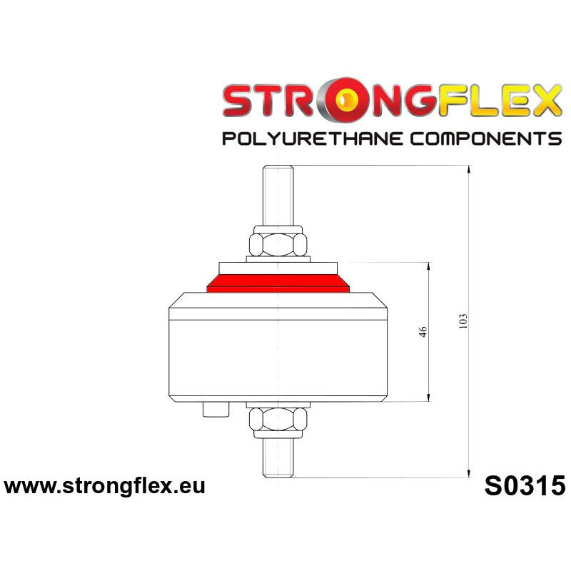 PU verstärkte Motorlager BMW 6-Zylinder Set