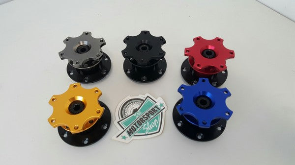 Snap-Off / Quick-Release Lenkradnabe – Aluminium, verschiedene Farben