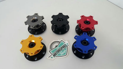 Snap-Off / Quick-Release Lenkradnabe – Aluminium, verschiedene Farben